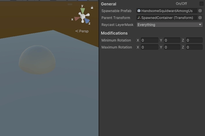 Prefab Spawner for Scene View